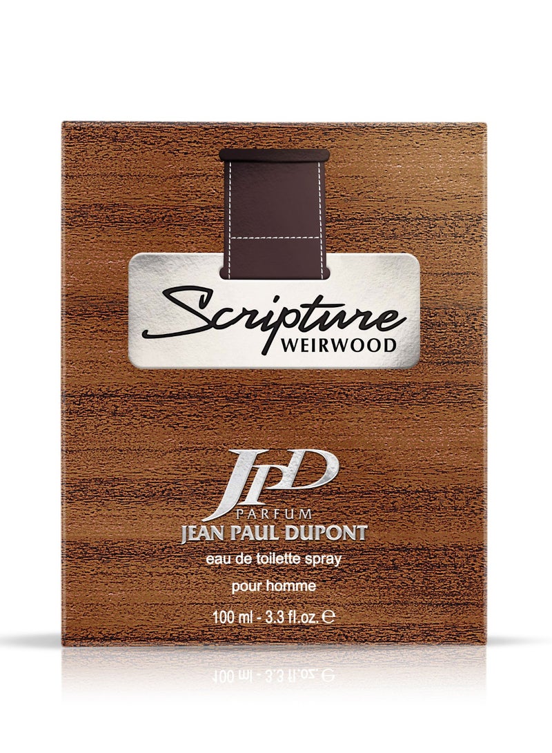 Scripture Weirwood Eau de Toilette For Men 100ml (Pack of 2)