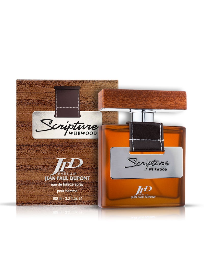 Scripture Weirwood Eau de Toilette For Men 100ml (Pack of 2)