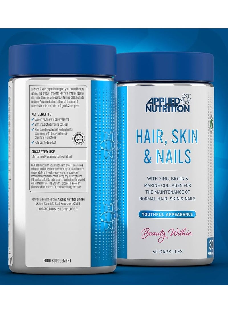 Applied Nutrition Hair Skin and Nail 60 Capsules