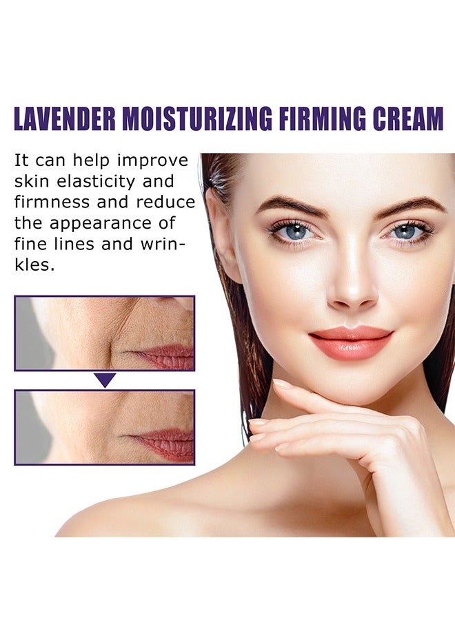 Lavender Moisturizing Firming Cream-Anti Aging Skin Firming Cream, Reduces Wrinkles and Fine Lines, Anti Ageing and Skin Care Face Moisturizer