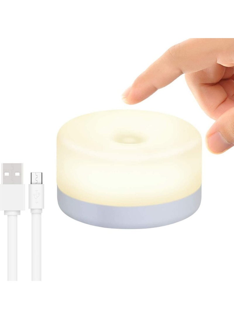 Baby Night Light, Rechargeable Mini Touch Light, Wireless LED Night Lights for Kids, Portable Bedside Lamp for Breastfeeding, Dimmable Nursery Lamp