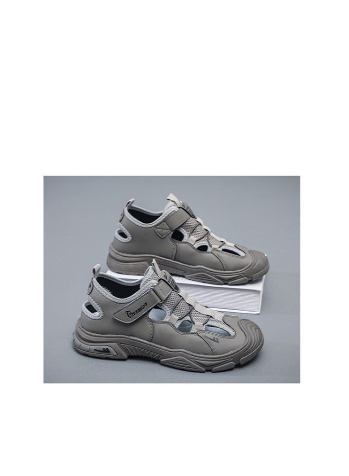 Summer New Outdoor Breathable Hole Shoes Hiking Creek Sandals Casual Hollow Mesh Shoes
