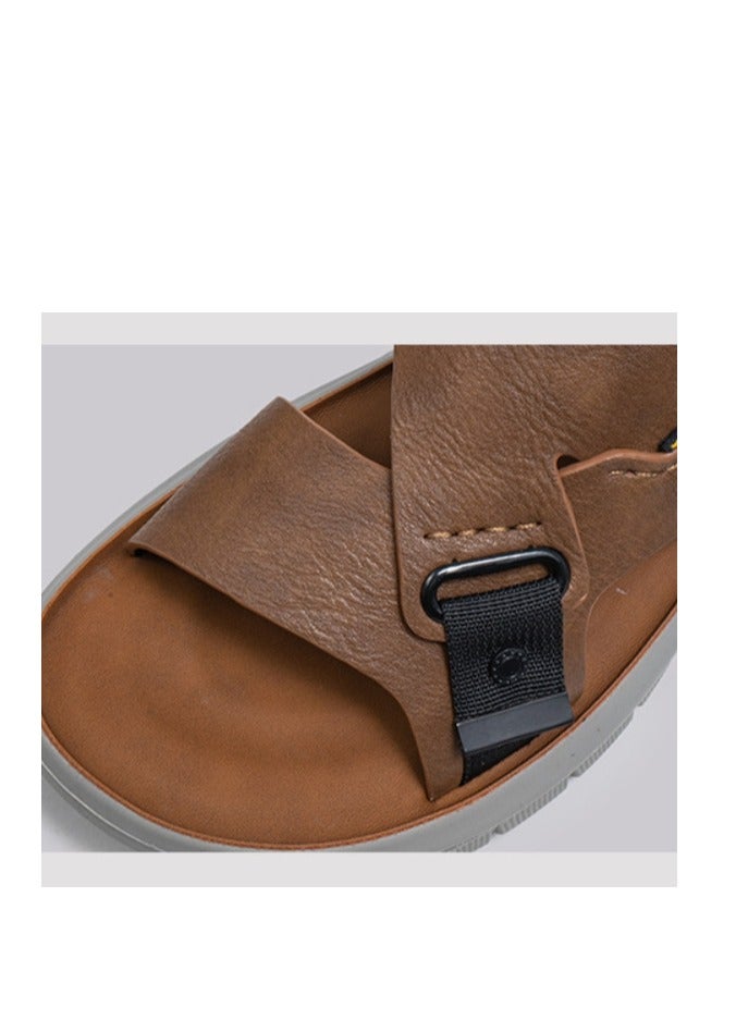 New Casual And Fashionable Style, Two Pairs Of Sandals And One Foot Of Beach Shoes