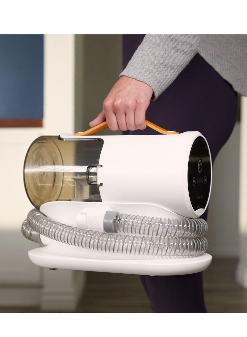 Pet Grooming Vacuum with 2L Capacity, 12000Pa High-Power and Quiet, Includes 5 Tools for Dogs and Cats, Ideal for Shedding and Grooming