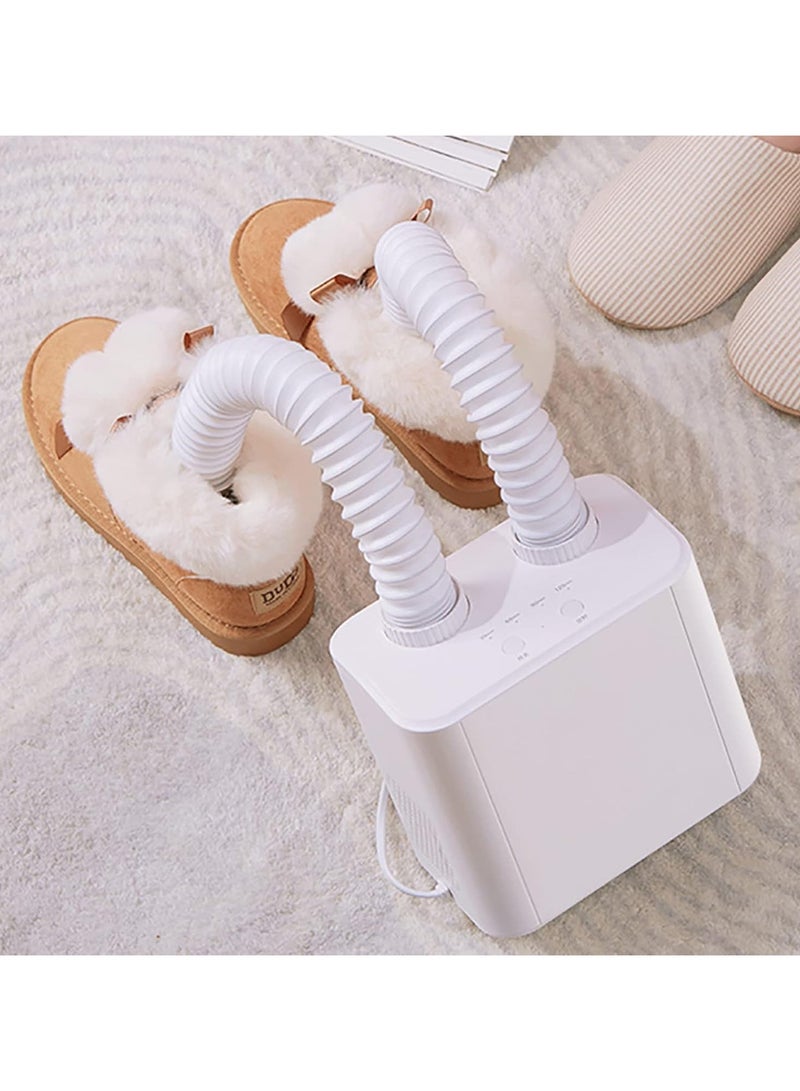 Electric Shoe and Boot Dryer, Portable Shoes Warmer Dryer with 55°C Constant Temperature System, Timer & Fan for Work Boot, Quick Drying, Eliminate Damp & Odor