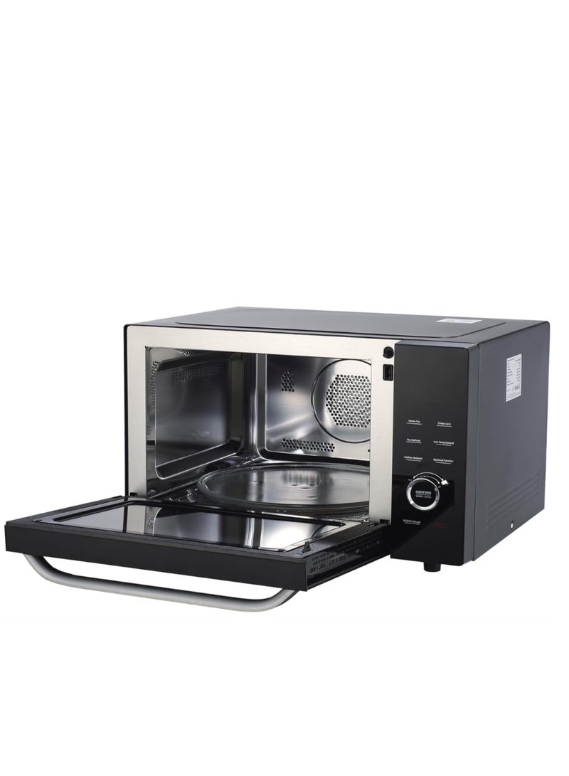 Microwave Oven with Grill and Convection, 34L Solo Microwave Ovens 52cm 1000W 8-in-1 Combo, Air Fryer Easy to Clean Low Temp Control, Deodorization