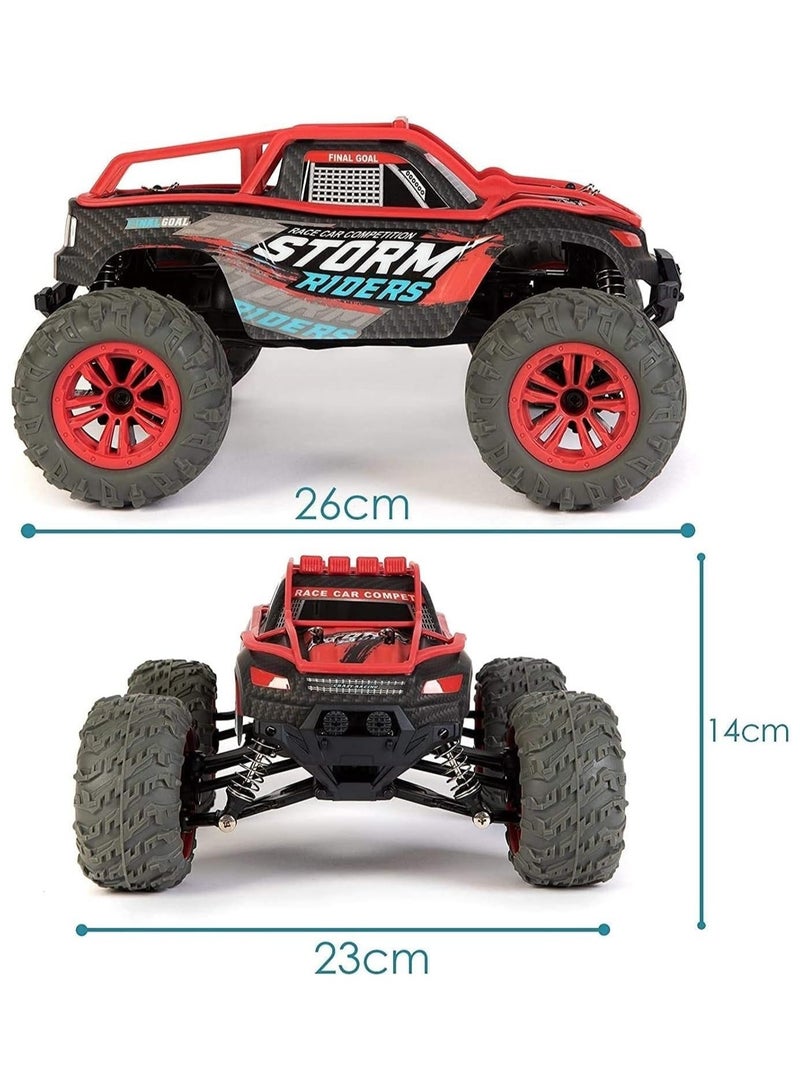 SAM Toys - 1:14 High speed RC car Hobby Line Storm Riders Red/Blue