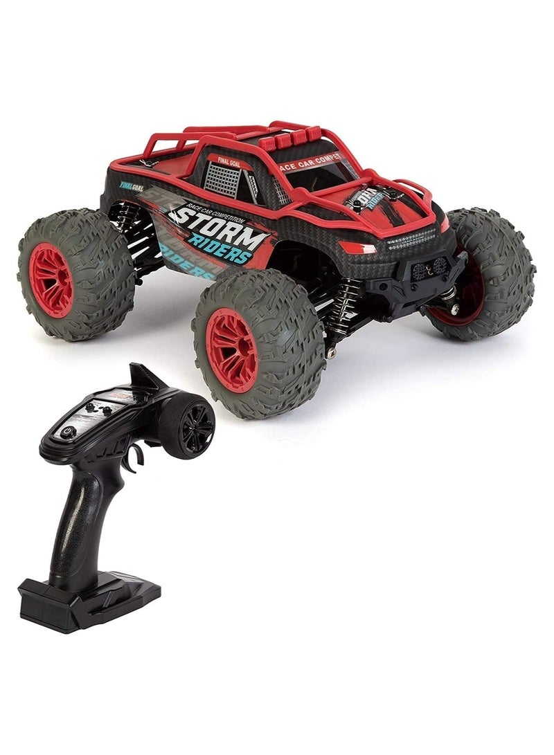 SAM Toys - 1:14 High speed RC car Hobby Line Storm Riders Red/Blue