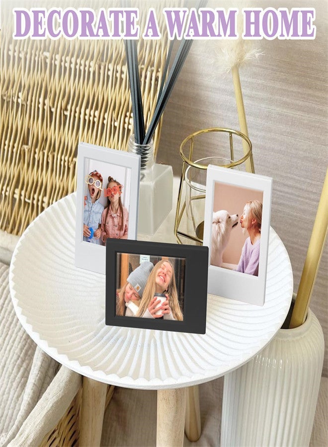 Mini Picture Frame for Instax Mini 12/11/9/8/7+/EVO 3'' Film-Classic Polaroid 2x3 Mini Instant Film Photo Frame for Desktop Tabletop 10 Pack