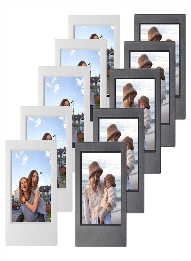 Mini Picture Frame for Instax Mini 12/11/9/8/7+/EVO 3'' Film-Classic Polaroid 2x3 Mini Instant Film Photo Frame for Desktop Tabletop 10 Pack