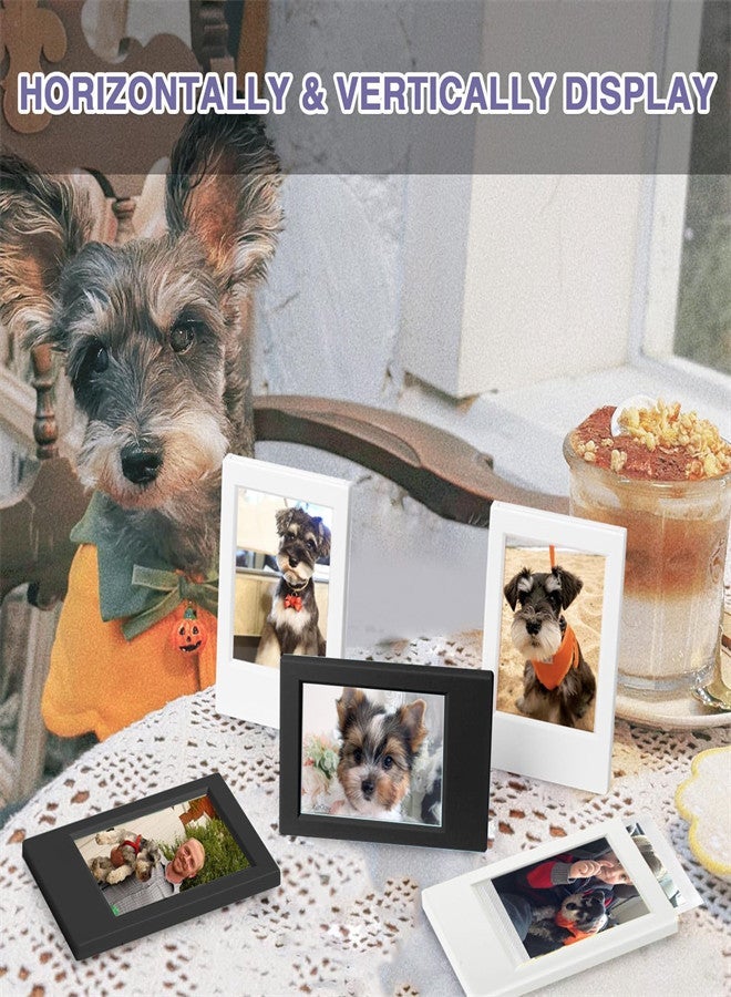 Mini Picture Frame for Instax Mini 12/11/9/8/7+/EVO 3'' Film-Classic Polaroid 2x3 Mini Instant Film Photo Frame for Desktop Tabletop 10 Pack
