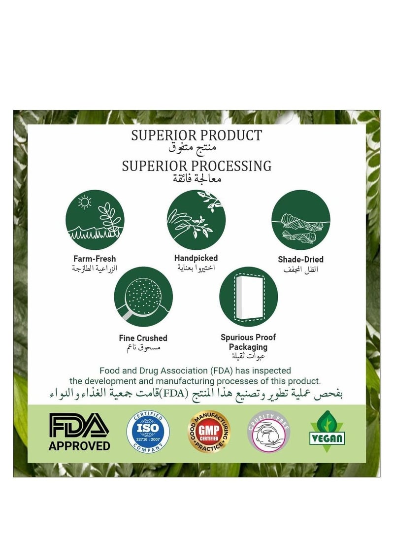 Indus Valley Bio Organic Natural Halal Certified Neem Powder Chemical Free Hair Cleanser For Healthy Hair USDA Organic Certified
