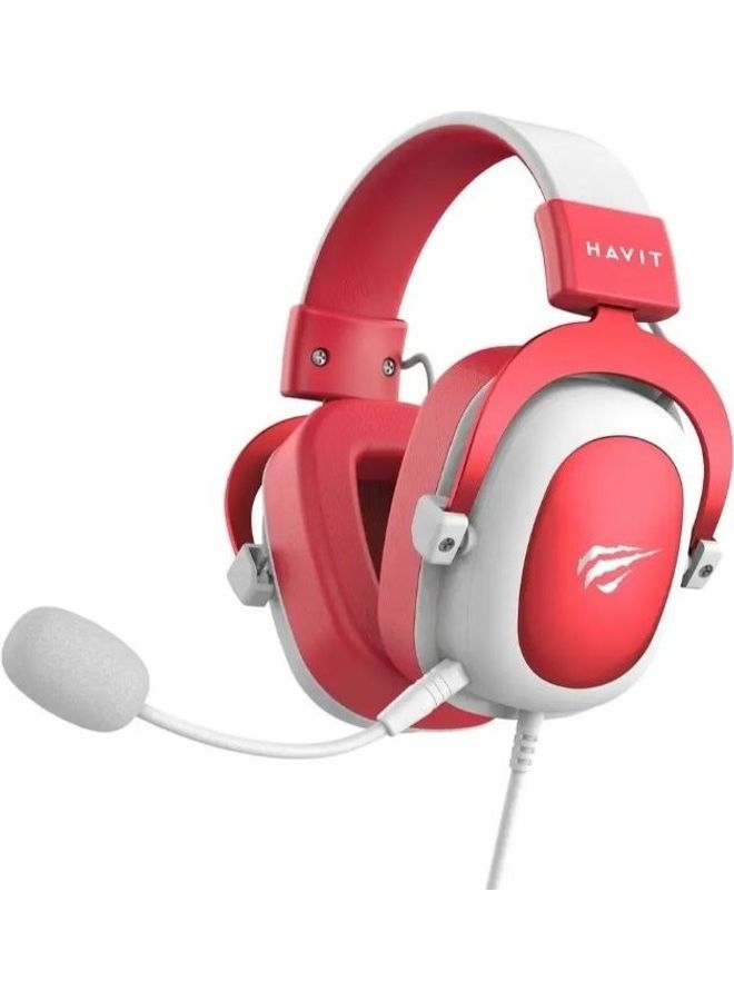 HAVIT H2002d Gaming Headset - Red Works with PlayStation 4/5 - Nintendo Switch - Xbox - Pc - Mobile Phones 1 - Surround Headset