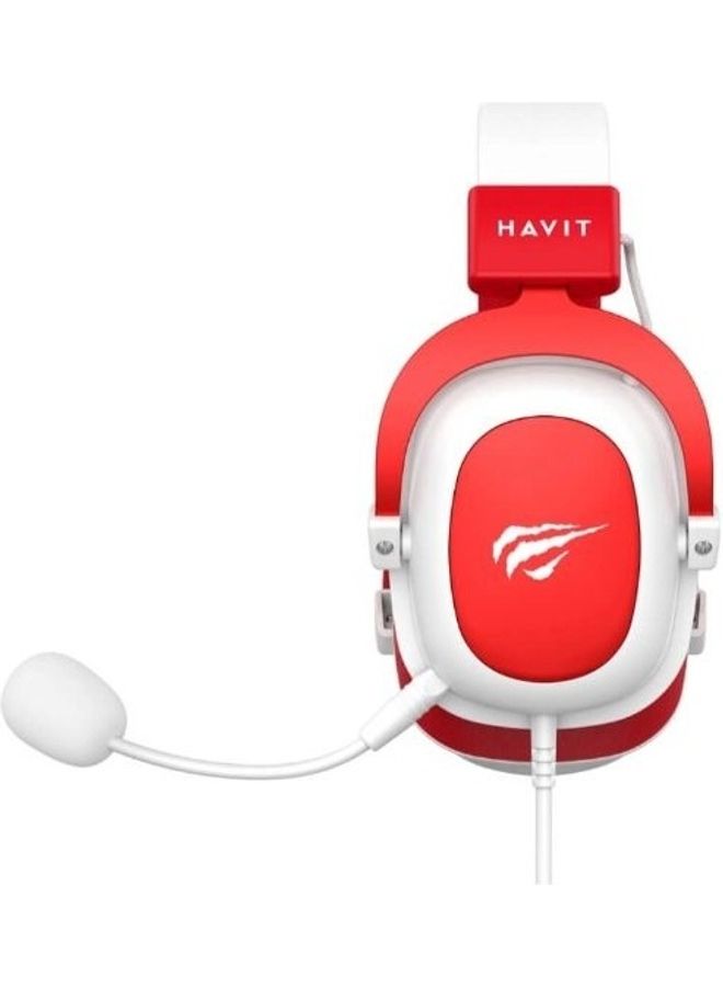 HAVIT H2002d Gaming Headset - Red Works with PlayStation 4/5 - Nintendo Switch - Xbox - Pc - Mobile Phones 1 - Surround Headset