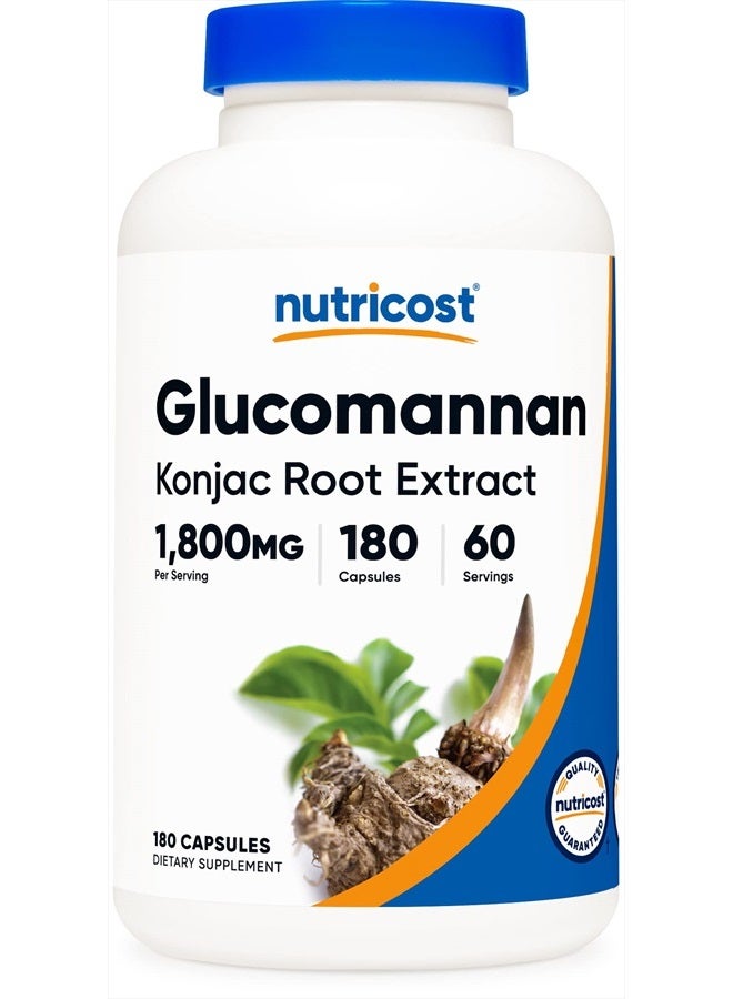 Glucomannan Konjac Root Extract 1,800mg - 180 Capsules