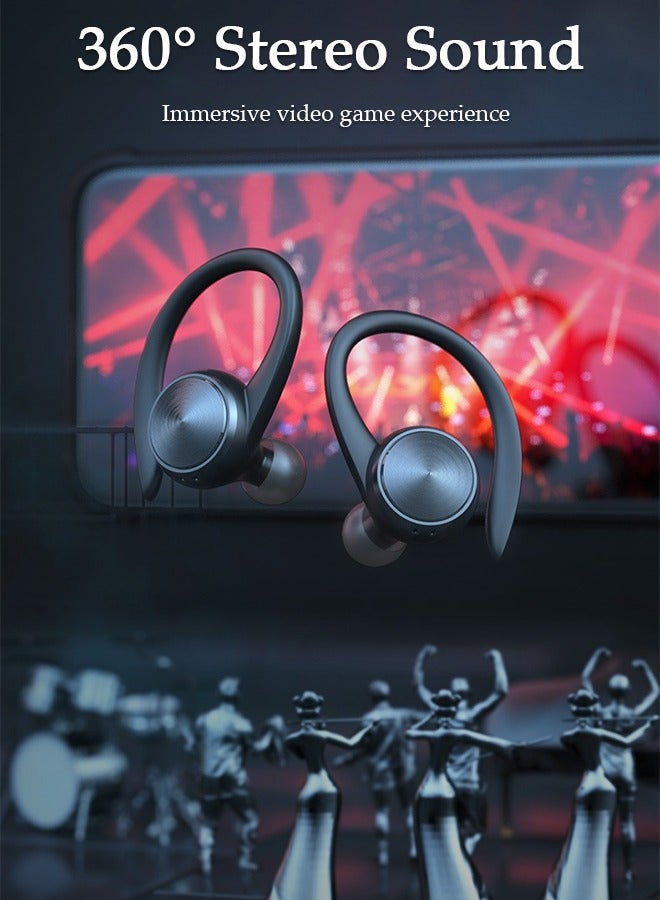 Wireless Earbuds Bluetooth 5.0 Headphones Wireless Charging Case Sports Ear Buds Touch Control LED Power Display Built-in Mic Headset Waterproof Earphones in-Ear for IOS and Android