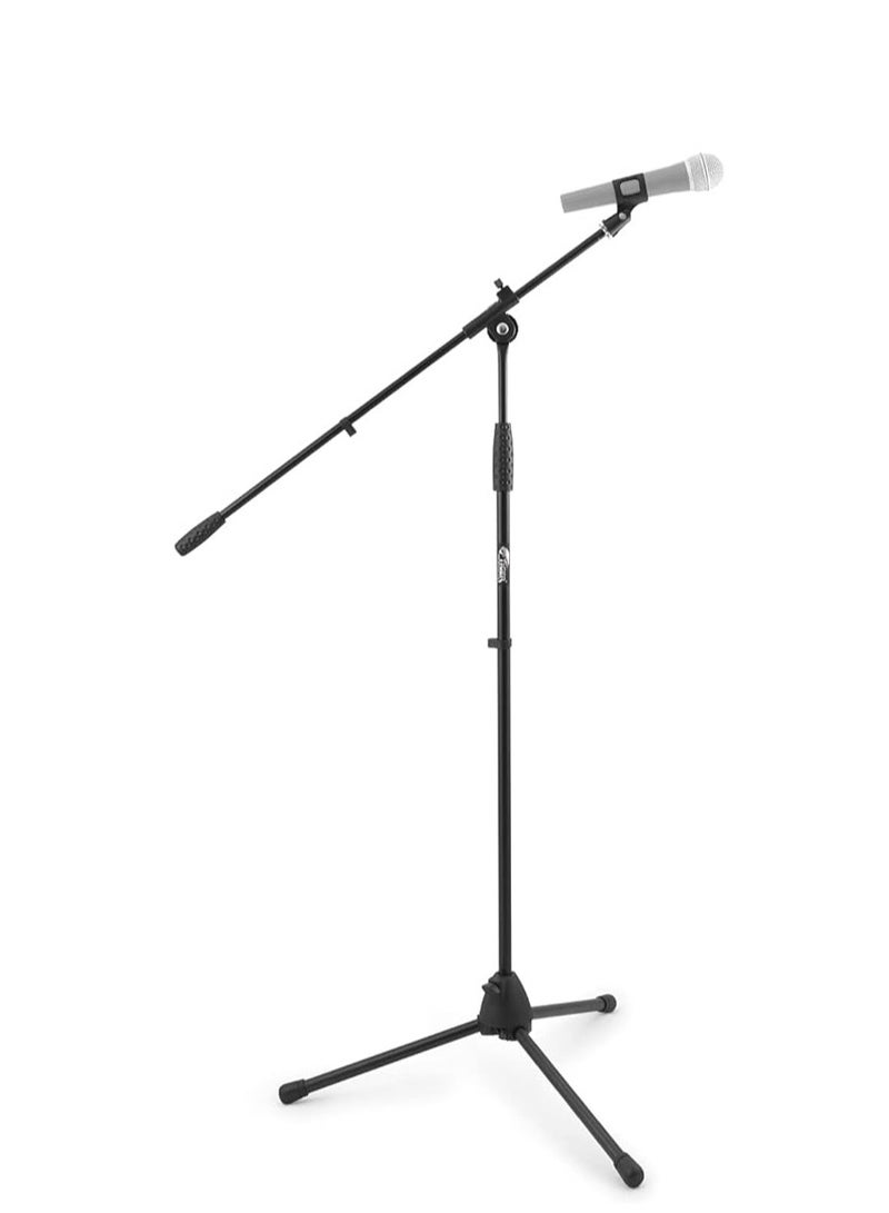 MCA68-BK Microphone Boom Stand, Mic Stand with Free Mic Clip - Black