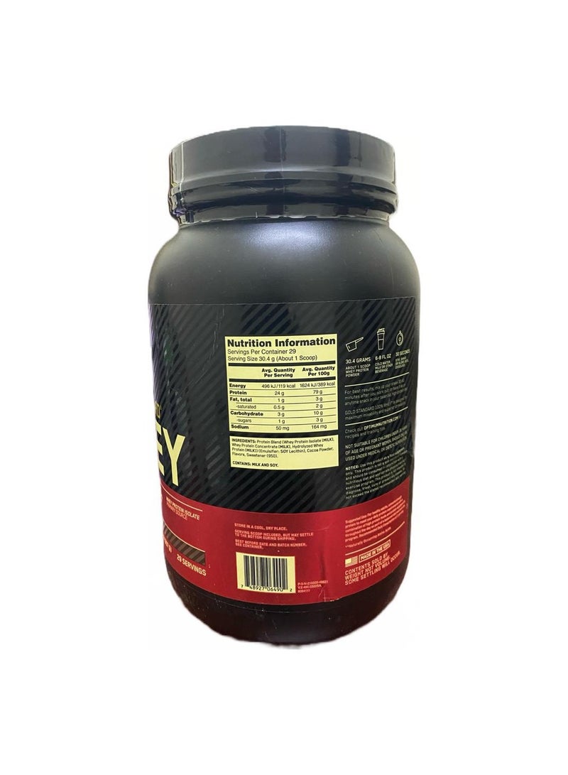 Gold Standard 100% Whey Double Rich Chocolate 2 lbs 907 g