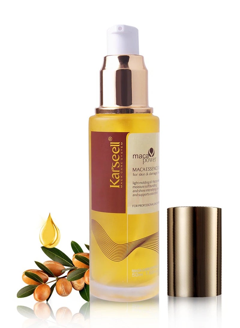 Karseell Pure Moroccan Oil Essential Oils Hair Serum Conditioner for Hair Skin and Nails Treatment Rich in Vitamin E 50ml