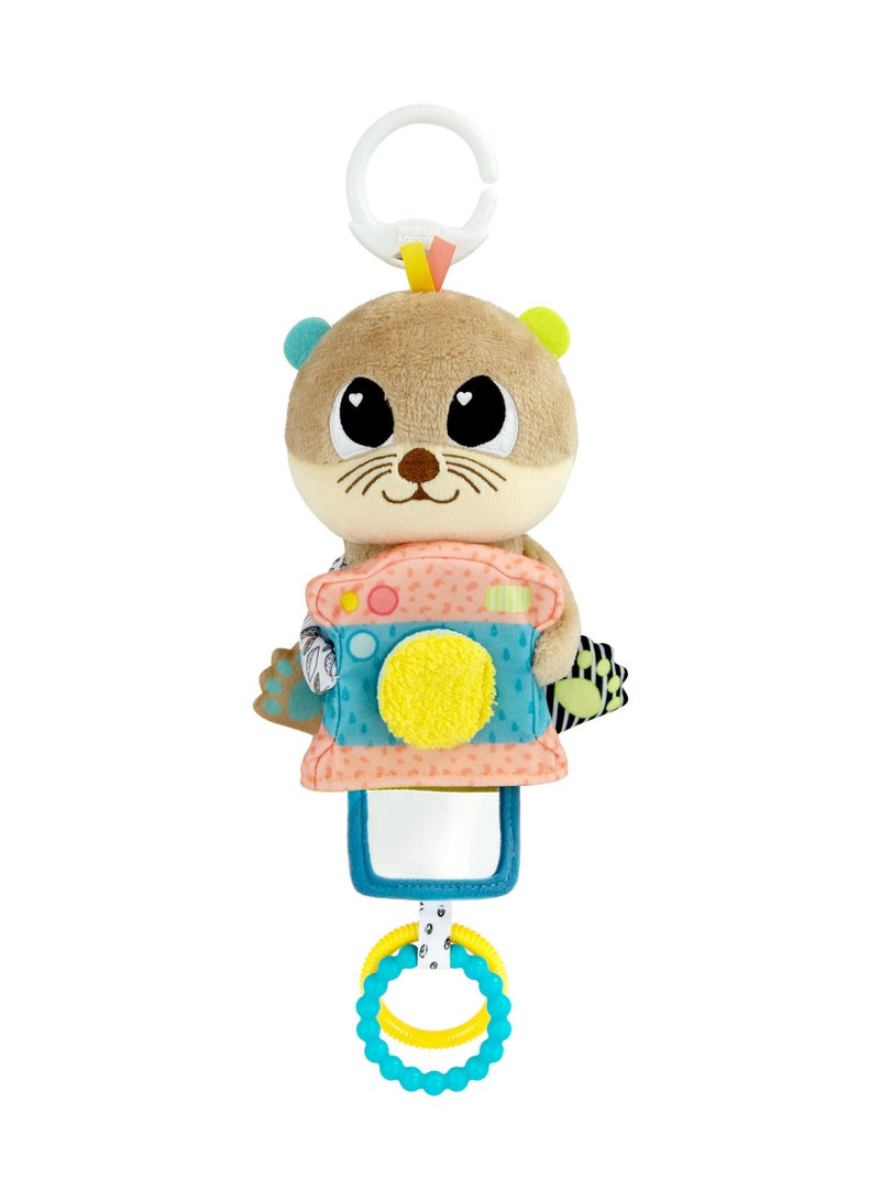 Arty Says Cheese Otter: Engaging Clip-and-Go Baby Pram Toy, Sensory and Early Development Toy for Babies 0-6 Months, Perfect Baby Shower Gift, Multicolored and Interactive