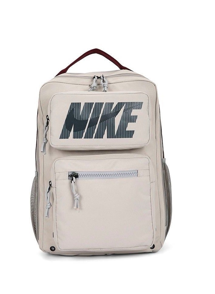 【School season】Classic logo backpack Large capacity schoolbag Drawstring schoolbag Functional sports style schoolbag Back to school schoolbag Boys sports schoolbag