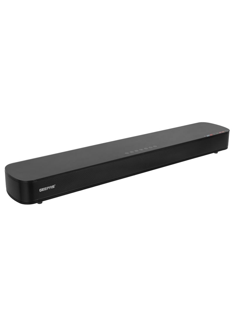 Portable SoundBar 120W | Bluetooth 5.0 | Optical & ARC Input | Connect To TV, Mobile, Laptop & More | GSRB120BT Black