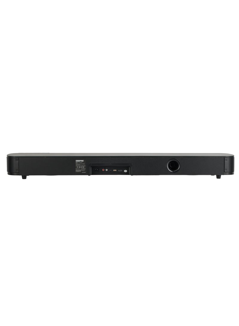 Portable SoundBar 120W | Bluetooth 5.0 | Optical & ARC Input | Connect To TV, Mobile, Laptop & More | GSRB120BT Black