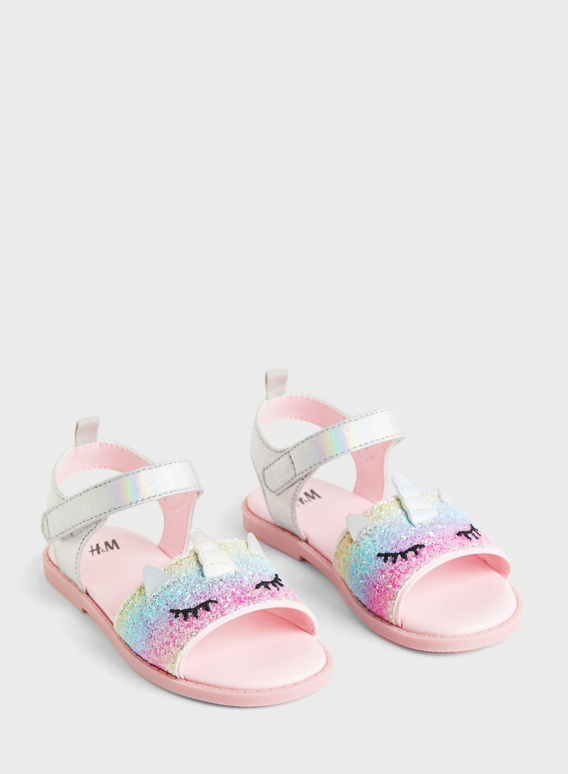 Kids Appliquéd Sandals