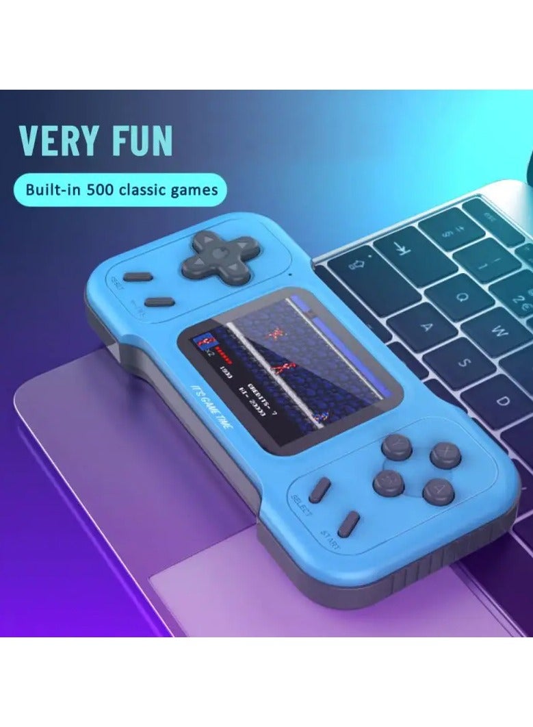 Retro Portable Mini Handheld Video Game Console A15 Kids Mini Double Game Player Built-in 500 Games Retro Game Machine