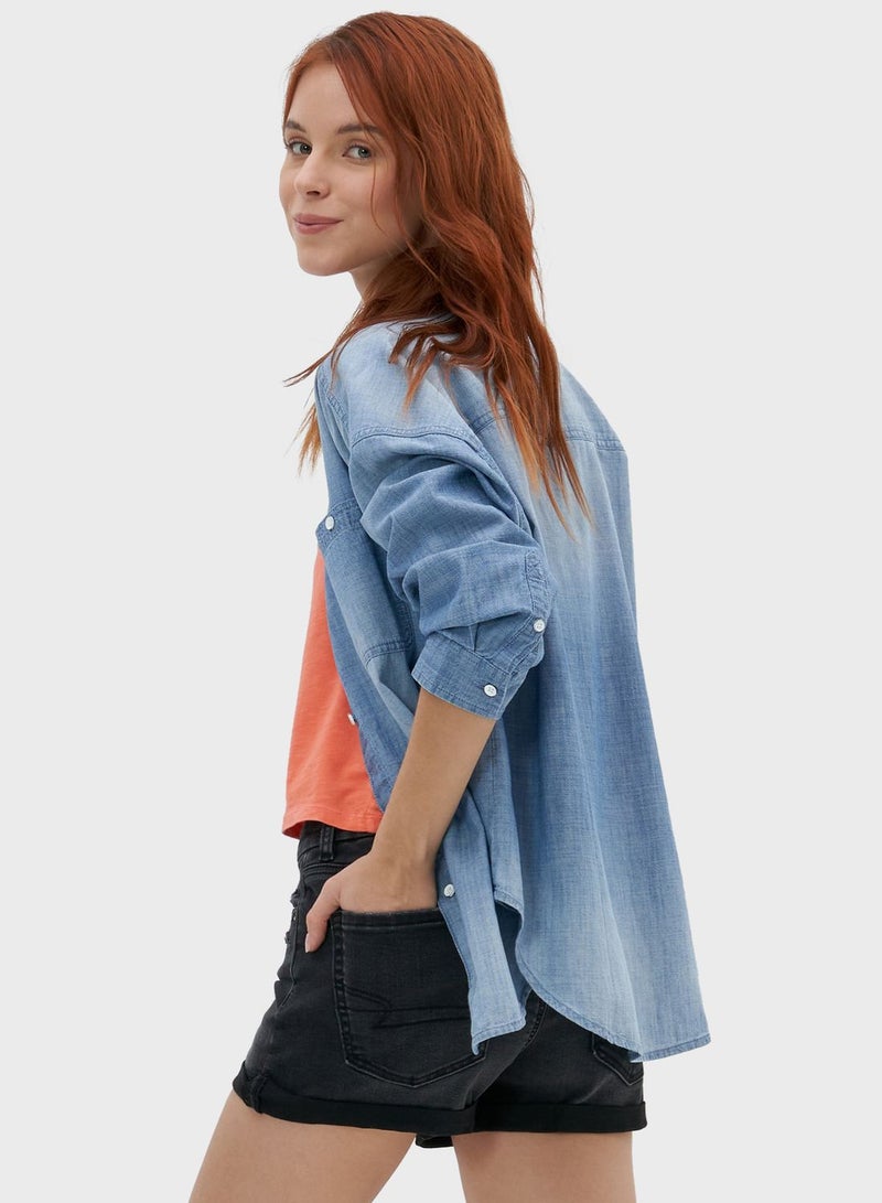 Denim Button Up Shirt