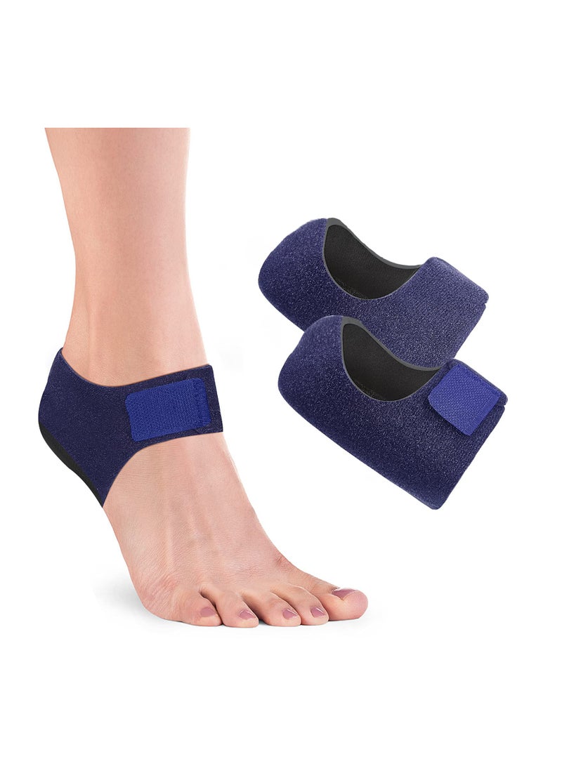 Plantar Fasciitis Socks with Arch Support, 2PCS Heel Ankle Brace, KASTWAVE Foot Care Compression Sleeve, Heel Protectors Heel Pads Cushion - Heel Spur -Tendinitis- Cracked Heelsfor Relieving Heel Pain