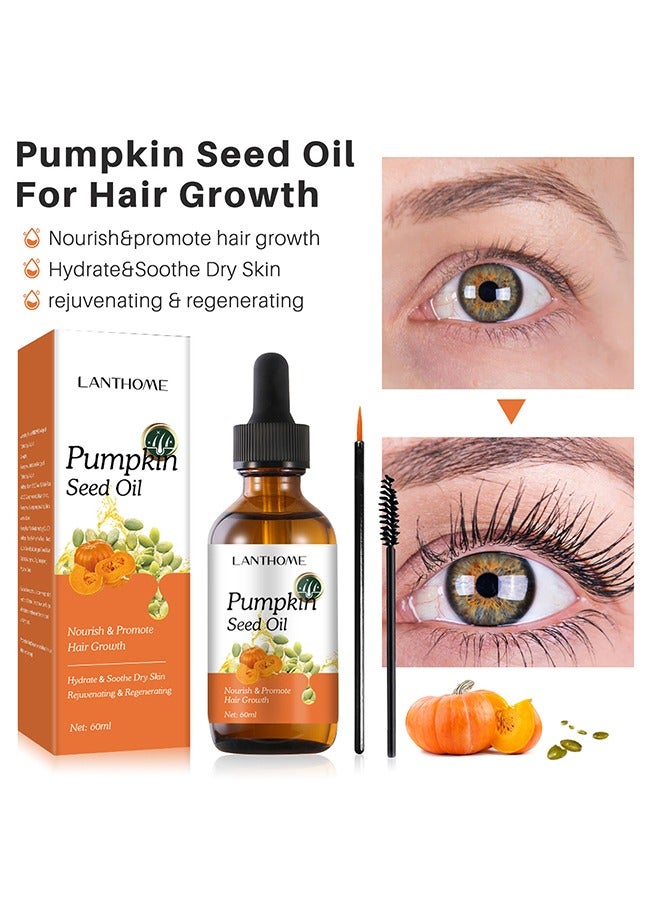 Pumpkin Seed Oil - Promote Hair and Eyelashes Growth, Soothe Dry Skin Pumpkin Seed Oil 60ml