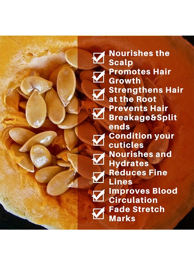 Pumpkin Seed Oil - Promote Hair and Eyelashes Growth, Soothe Dry Skin Pumpkin Seed Oil 60ml