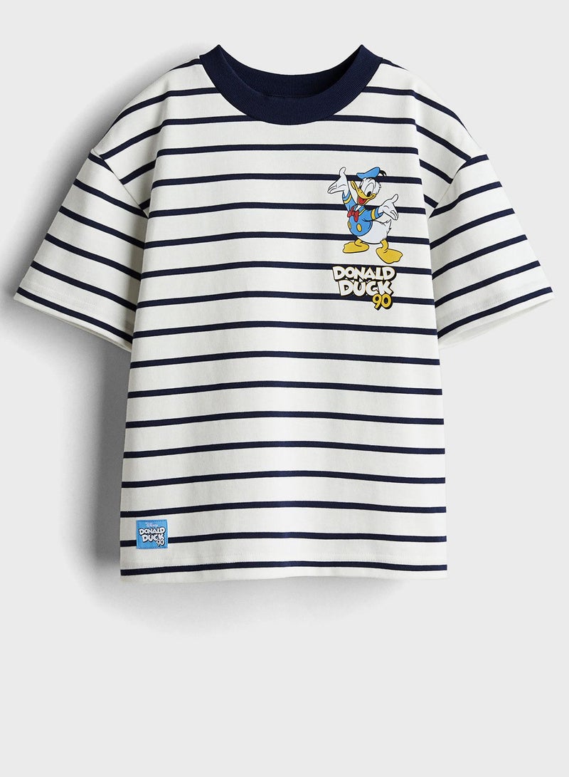 Kids Oversized Striped T-Shirt