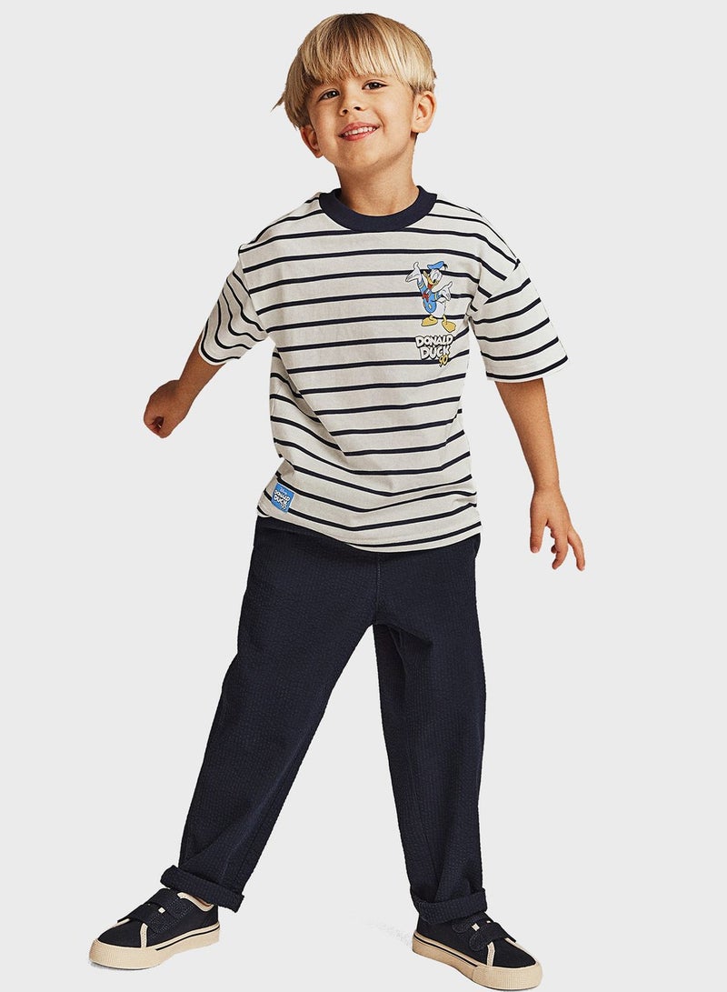 Kids Oversized Striped T-Shirt