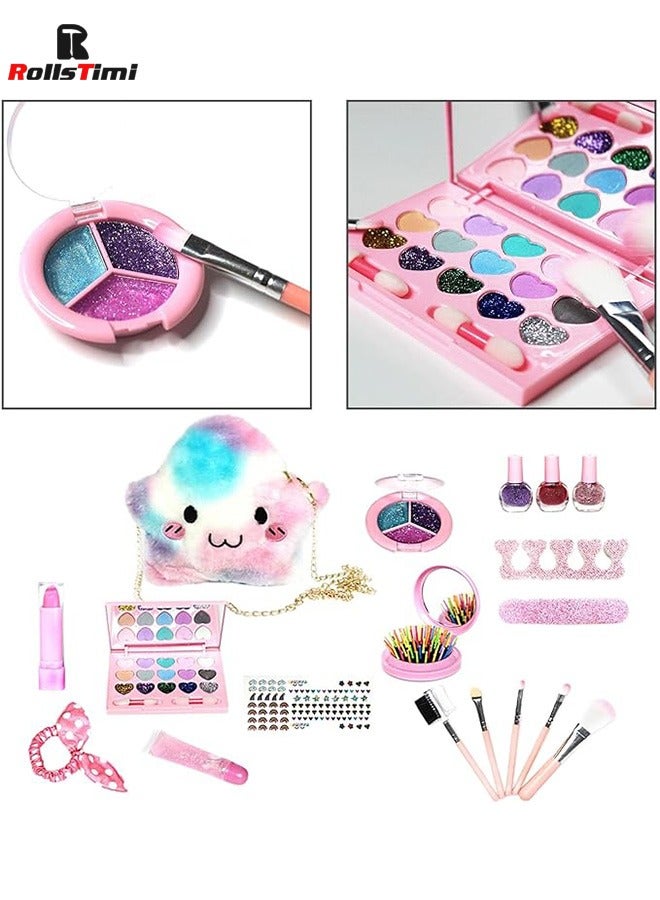 Girls Role Play Pretend Makeup Set Real Make Up Children Party Toy Gift