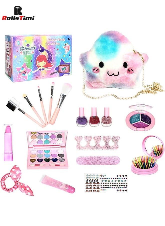 Girls Role Play Pretend Makeup Set Real Make Up Children Party Toy Gift