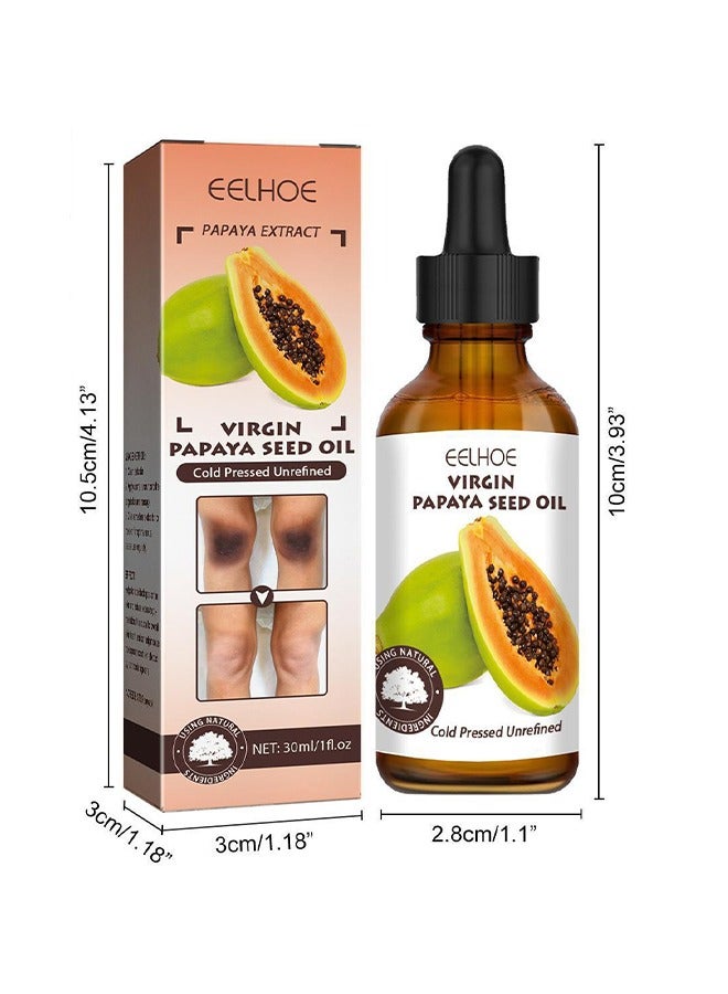 Papaya Seed Oil-Therapy Drops Whitening Hand Knuckle Glow Serum, Restoring Hand Treatment, Moisturizing, Exfoliates and Reduces Unbalanced Pigmentation, for Removing Dark Knuckle Elbow, Brighter, Firm