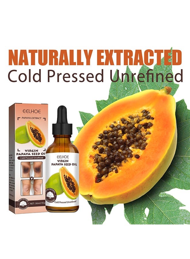 Papaya Seed Oil-Therapy Drops Whitening Hand Knuckle Glow Serum, Restoring Hand Treatment, Moisturizing, Exfoliates and Reduces Unbalanced Pigmentation, for Removing Dark Knuckle Elbow, Brighter, Firm