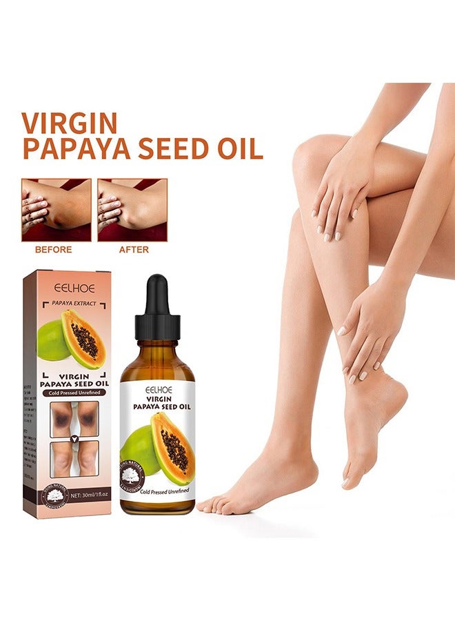 Papaya Seed Oil-Therapy Drops Whitening Hand Knuckle Glow Serum, Restoring Hand Treatment, Moisturizing, Exfoliates and Reduces Unbalanced Pigmentation, for Removing Dark Knuckle Elbow, Brighter, Firm