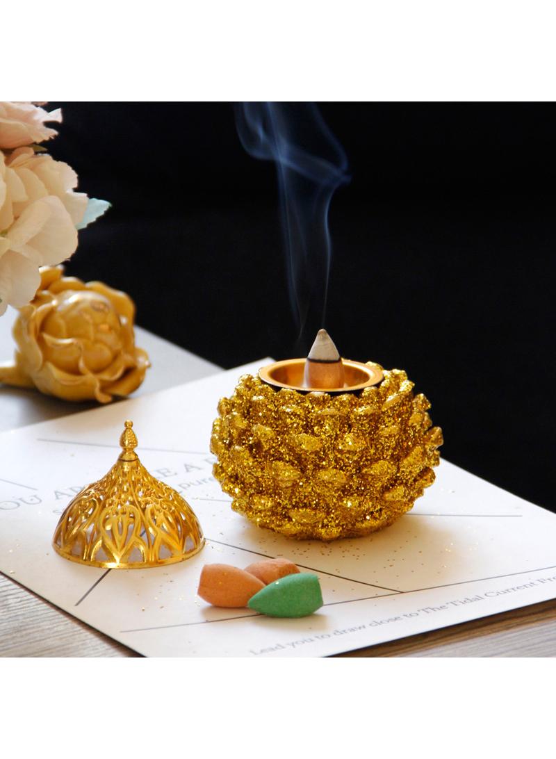 Metal Resin Combination Desktop Aromatherapy Burner