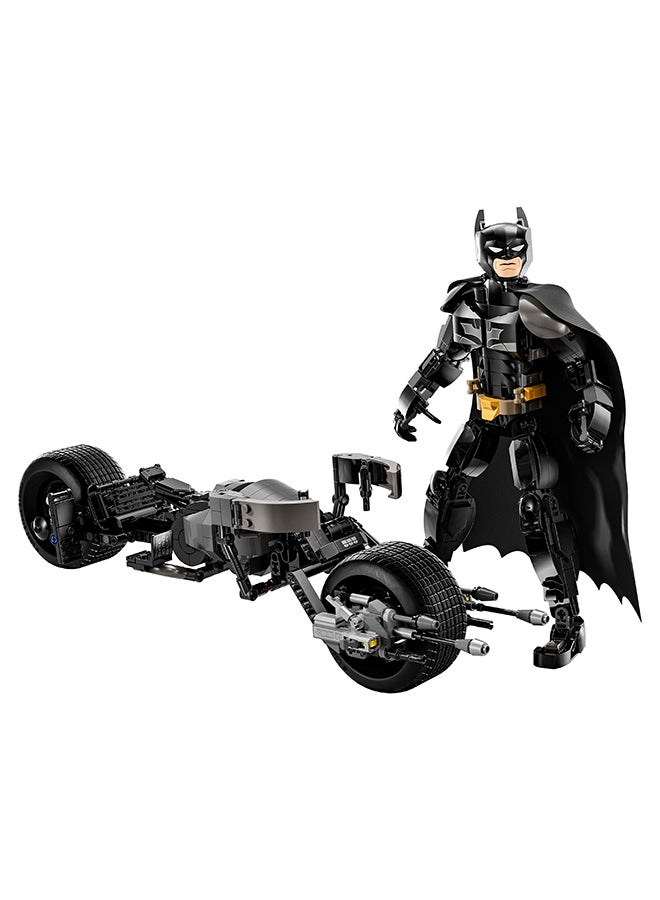 DC Batman: Batman Construction Figure and the Bat-Pod Bike 76273 (Age 12+, 713 Pieces)