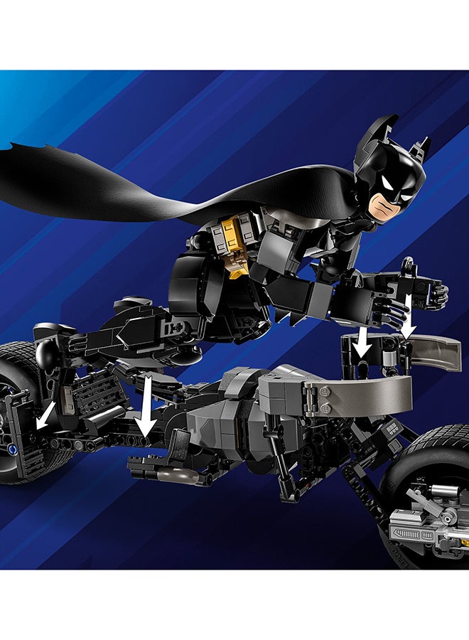 DC Batman: Batman Construction Figure and the Bat-Pod Bike 76273 (Age 12+, 713 Pieces)