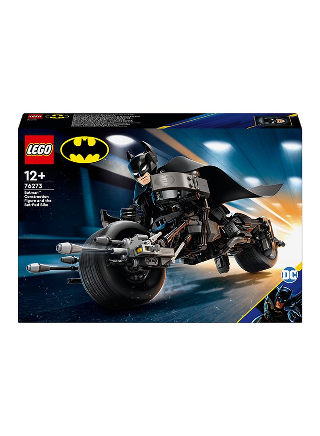 DC Batman: Batman Construction Figure and the Bat-Pod Bike 76273 (Age 12+, 713 Pieces)