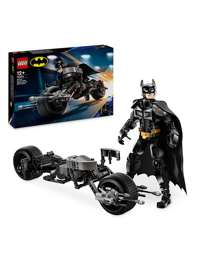 DC Batman: Batman Construction Figure and the Bat-Pod Bike 76273 (Age 12+, 713 Pieces)