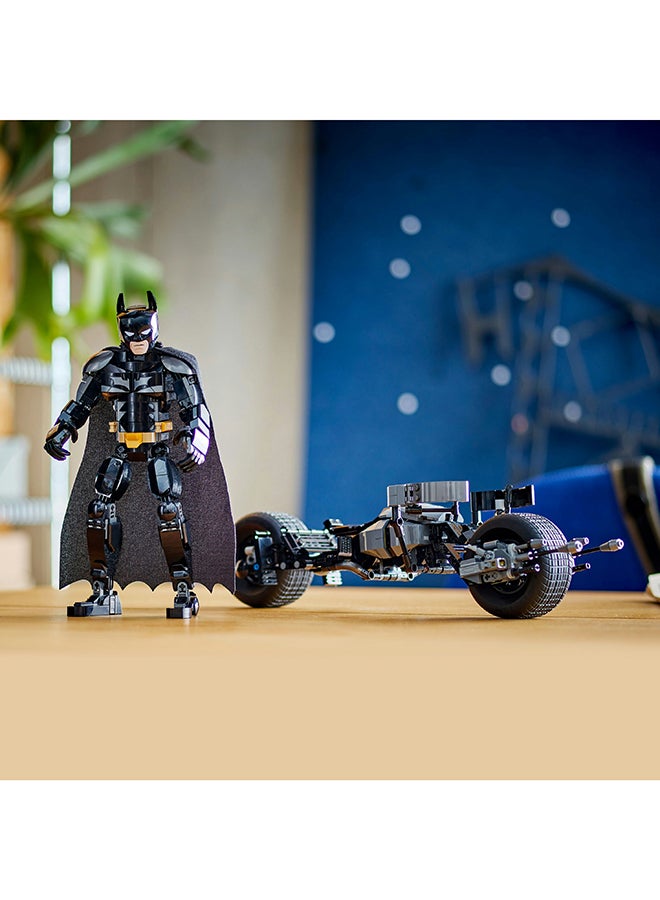 DC Batman: Batman Construction Figure and the Bat-Pod Bike 76273 (Age 12+, 713 Pieces)