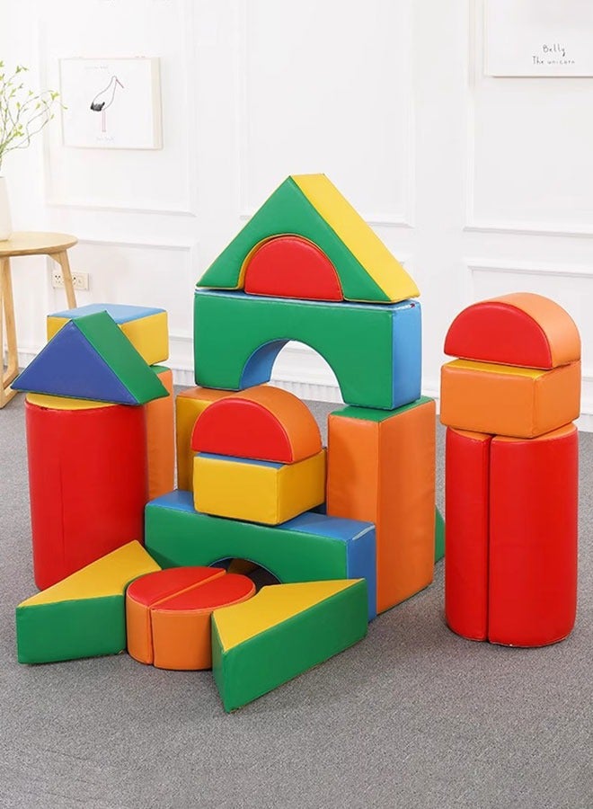 23pcs Soft Color Toy Building Blocks For Kids Education