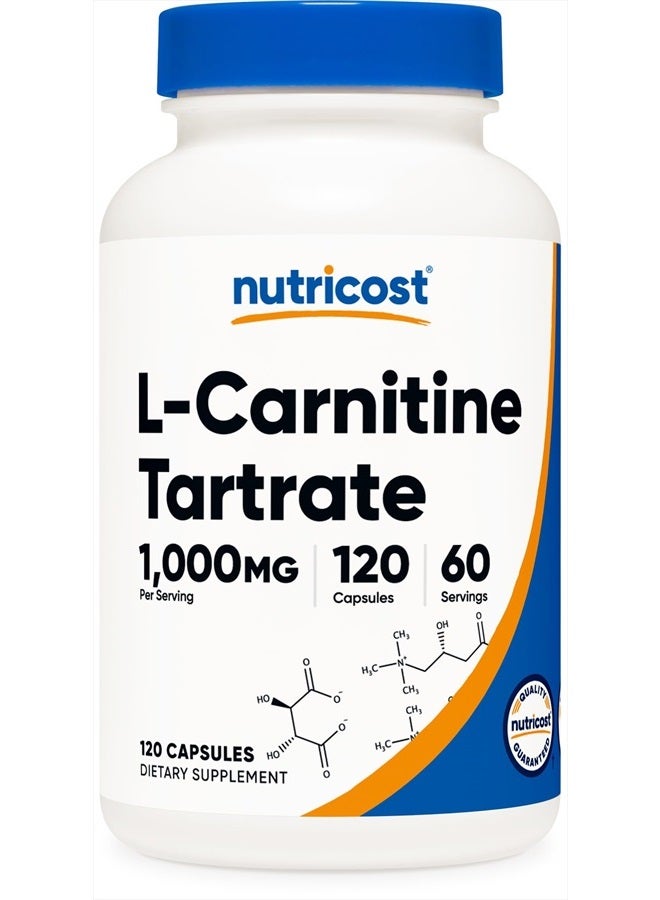 L-Carnitine Tartrate 1000mg, 120 Capsules