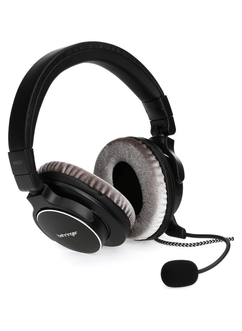 Behringer Headphone with detachable Mic and USB Cable BH470U