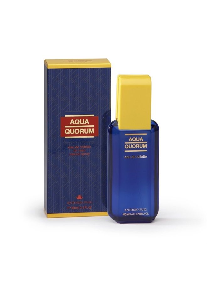 Aqua Quorum for Men Edu de Toilette Spray, 3.4 Ounce